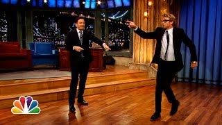 Simon Baker and Jimmy Fallons MickOff Late Night with Jimmy Fallon [upl. by Ecnarret38]