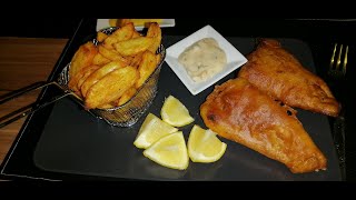 Backfisch aus Bierteig mit frischen Pommes aus dem Airfryer Fish and Chips [upl. by Ilbert]