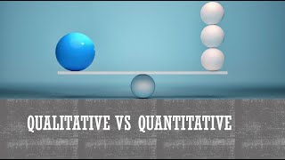 Qualitative vs Quantitative [upl. by Blus802]