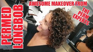 AWESOME SPIRAL PERMED BOB A MAKEOVER YOU HAVE TO SEE BY THE PERM EXPERTS DAUERWELLE JMF [upl. by Hamel760]