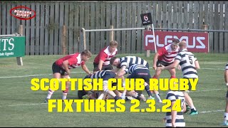 SCOTTISH CLUB RUGBY FIXTURES  2324 [upl. by Schaper662]