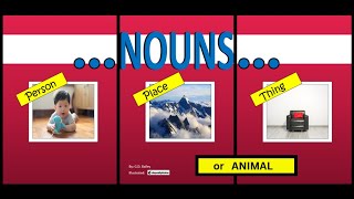 Nouns for Kids Person Place Thing Animal [upl. by Tiram]