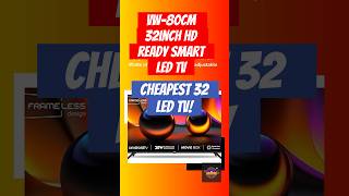 Cheapest 32 inch LED TV  Review VW Frameless HD Ready Smart LED TV shorts smarttv tv [upl. by Ahsiekam]