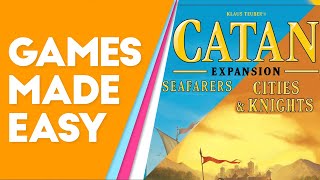 Combining Catan Seafarers and Cities amp Knights Expansions How to Play and Tips [upl. by Nonnair]