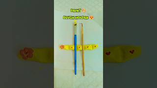 Paint🎨brush holder🥰 diy shorts youtubeshorts shortsfeed clay handmade LittlemonsterDiary [upl. by Airtened13]