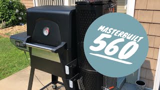 Masterbuilt 560 Gravity Fed Unboxing Assembly Burnoff Review and First Cook [upl. by Blatt644]