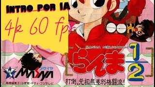 4k 60fps Ranma 12 Byakuran Aika  Intro Remasterizada en 4K 60fps Sega Mega CD [upl. by Anirroc]