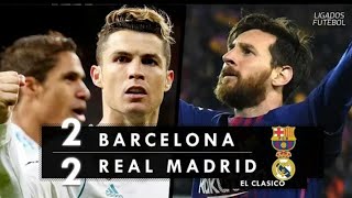 Barcelona 2 X 2 Real Madrid  Melhores momentos COMPLETOFOX [upl. by Levison444]