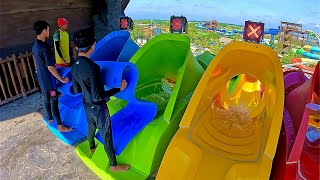 The Maniac Racers Water Slide at SplashMania Waterpark [upl. by Hilly]