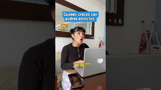 Crecer con padres estrictos 🩴👁️👀shorts tiktokvideo comedia funny humor [upl. by Cod]