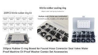 200pcs Nitrile Rubber Oring kit [upl. by Lolande673]