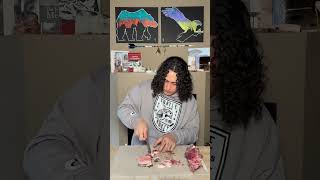 Inuit food food indigenous inuk inuit mukbang rawneat cooking viral [upl. by Ahsened]