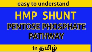 HMP SHUNT  PENTOSE PHOSPHATE PATHWAY in Tamil [upl. by Nerrol]