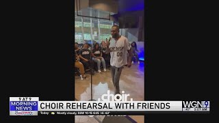 Choir Rehearsal With Friends coming to Chicago [upl. by Enihsnus876]