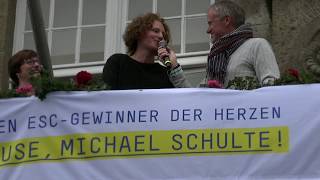 MICHAEL SCHULTE  4ter ESCGewinner 2018  in Buxtehude von Vielen umjubelt [upl. by Atin]