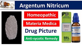 Argentum Nitricum Homeopathic Medicine  Drug Picture  Materia Medica bhms homeopathy argentum [upl. by Franchot34]