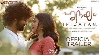 Hridayam  Official Trailer  Pranav Mohanlal Darshana Rajendran Kalyani Priyadarshan  18th Feb [upl. by Dwane]