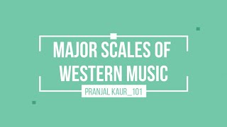 Major Scales of Western Music  For Beginners [upl. by Poul300]