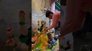 Mata ji ne murtiya banayi 😍🙏 shorts ytshorts emotional navratri [upl. by Iderf]