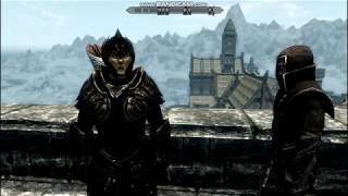 JOINING THALMOR FACTION AND CRAFTING DARK ELVEN ARMOR Skyrim [upl. by Ellehcil]