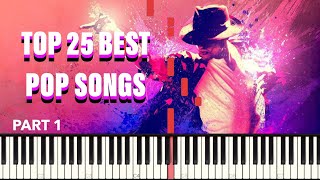 BEST POP SONGS Piano  SHEETSSYNTHESIA [upl. by Anuala]