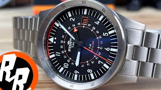 Fortis Flieger F43 Triple GMT Titanium [upl. by Ahsoyem]