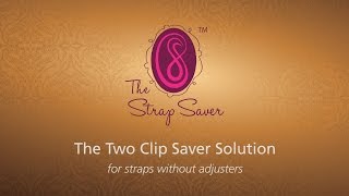 The Double Strap Saver Solution shorten nonadjustable straps without sewing [upl. by Hedvige]