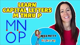 Learn Alphabet Song Trace the Letters M  P  Capital Letters with Patty Shukla Sign Language Read [upl. by Razaele]