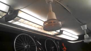 Installing antique louvered preheat fluorescent lights in my dads garage part 3 [upl. by Batsheva]