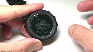 Suunto Core Alpha Stealth  Weather Trend Indicator amp Storm Alarm [upl. by Imit]