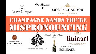 How to Pronounce 60 CHAMPAGNE Brands CORRECTLY French Pronunciation [upl. by Beach]