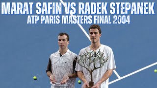 MARAT SAFIN VS RADEK STEPANEK  2004 MENS PARIS MASTERS FINAL [upl. by Hebner312]