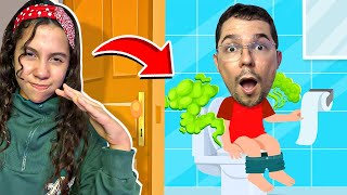 SARAH E O PAPAI NO JOGO DOS VASOS   Roblox [upl. by Dacia820]