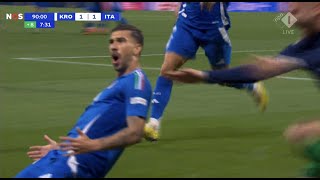 Mattia Zaccagni Ties It With Seconds To Go To Send Italy Through [upl. by Nhaj]