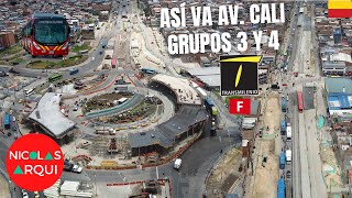 Así va Construcción de TransMilenio Avenida Cali entre Av Villavicencio y Av Américas en Bogotá 🇨🇴 [upl. by Brig]