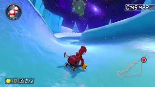 3DS Rosalinas Ice World 150cc  159330  Brandon Mario Kart 8 Deluxe World Record [upl. by Nov698]