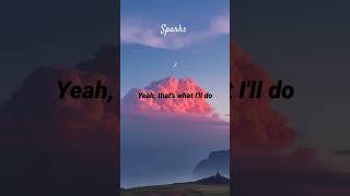 Coldplay  Sparks Song lyrics songlyrics ytshorts shorts coldplay sparks [upl. by Larue]