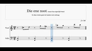 Die ene noot  omlaag [upl. by Reiners]