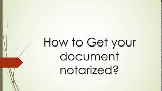 How To Find A Notary Public [upl. by Berlin667]