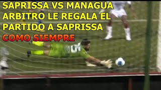 Saprissa vs Managua 32 GOLES COLUMBIA LINEA REGALA EL PARTIDO [upl. by Suvart]