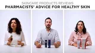 PHARMACISTS ADVICE FOR HEALTHY SKIN SKINCARE PRODUCTS REVIEWS [upl. by Nnor384]