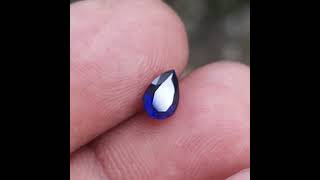 Natural blue sapphire Heated Loop clean Royal blue colour Well cut 070 ct [upl. by Rotceh]