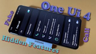 Samsung One Ui 4 Hidden Features  Fake Call [upl. by Alburg]