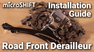 microSHIFT Road Front Derailleur Installation Guide [upl. by Esinrahc]