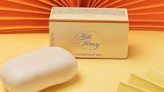 Oriflame milk and honey soap bar reviewfor skin whitning soap [upl. by Nivlac42]