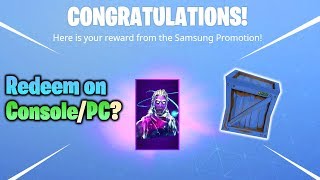 Is the Galaxy Skin GIFT BOX Redeemable on ConsolePC Fortnite Battle Royale [upl. by Ahtenek]