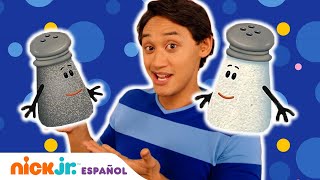 ¡Pistas de Blue y tú  El Sr Sal y la Sra Pimienta enseñan  Nick Jr en Español [upl. by Niowtna]