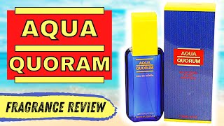 AQUA QUORAM EDT  FRAGRANCE REVIEW Antonio Puig [upl. by Acinod]