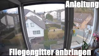 Fliegengitter Gardella Home  Easy Build anbringen  Fenster Mosquito Plissees montieren Anleitung [upl. by Guss]