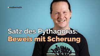 Satz des Pythagoras Beweis mit Scherung [upl. by Melisent784]